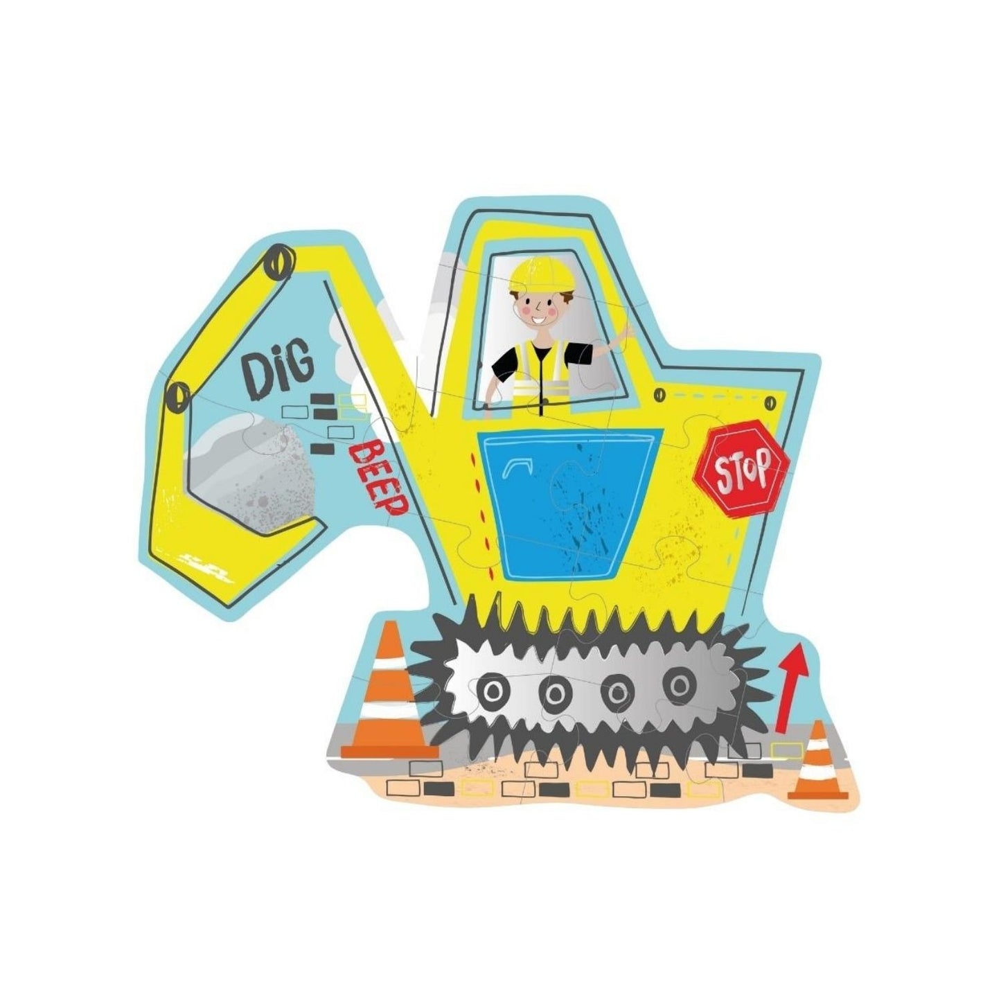 Construction 12 Piece Shape Puzzle