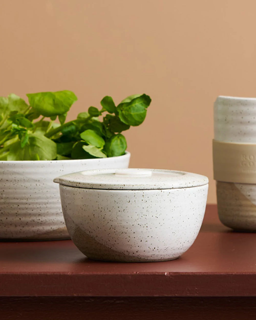 Container Set of 2 360ml Speckled Dip - The Wanderer