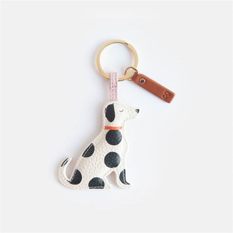 Mono Scattered Dog Keyring