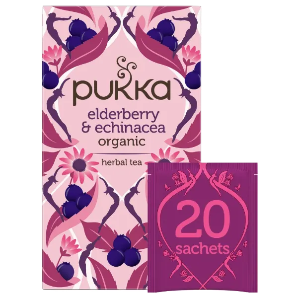 Pukka Elderberry & Echinacea Tea - 20 Sachets