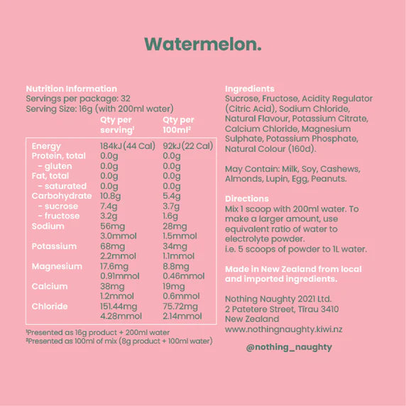 Electrolyte Hydration Powder - Watermelon