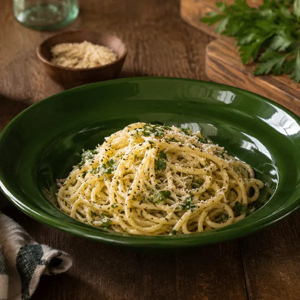 Enamel pasta Plates 20cm - 4 pack Hunter Green