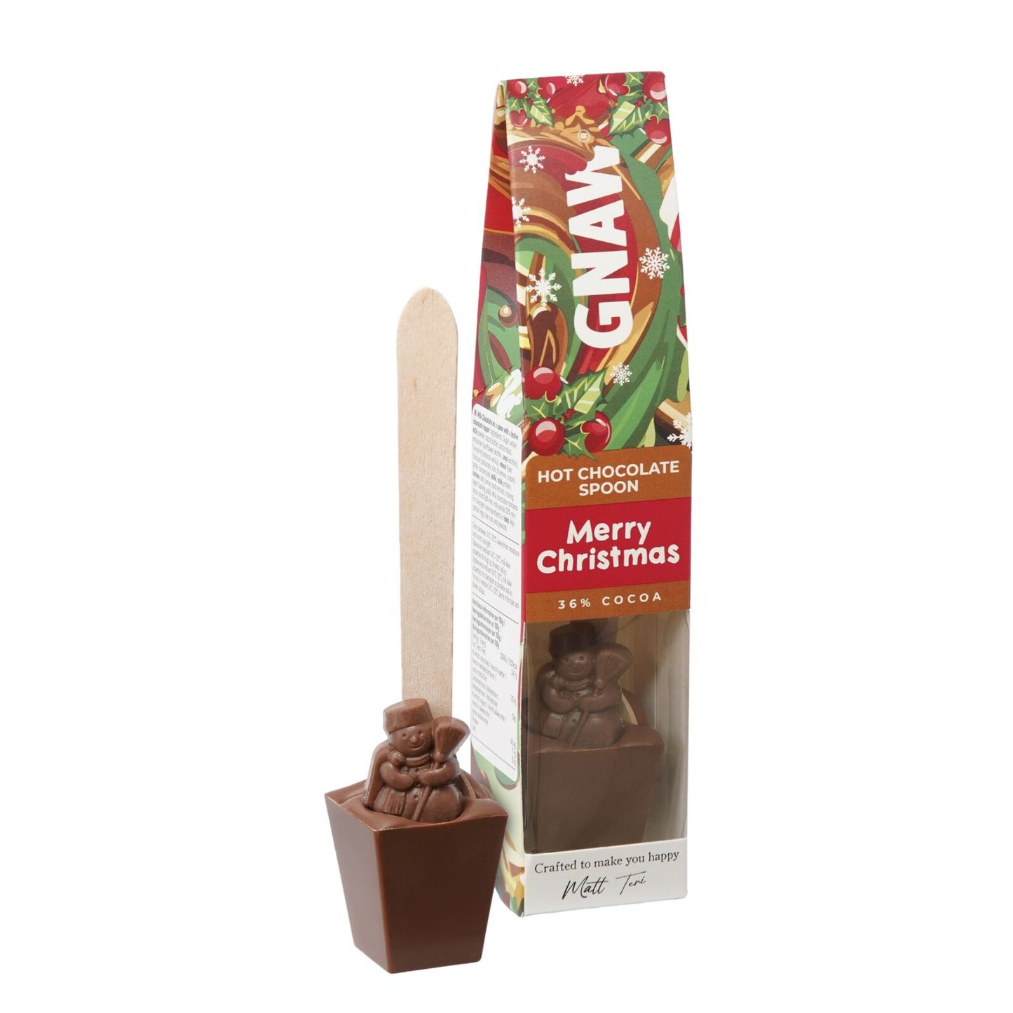 Gnaw Hot Chocolate Spoon Merry Christmas
