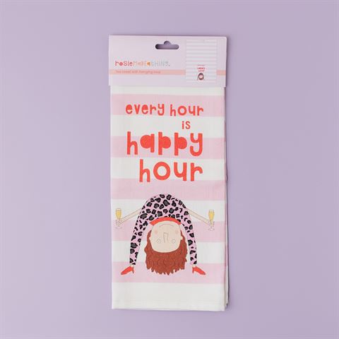 Happy Hour Tea Towel