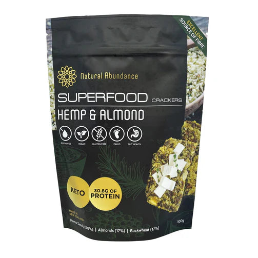 Hemp & Almond Superfood Crackers