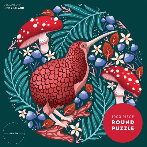Kooky Kiwi Round Puzzle