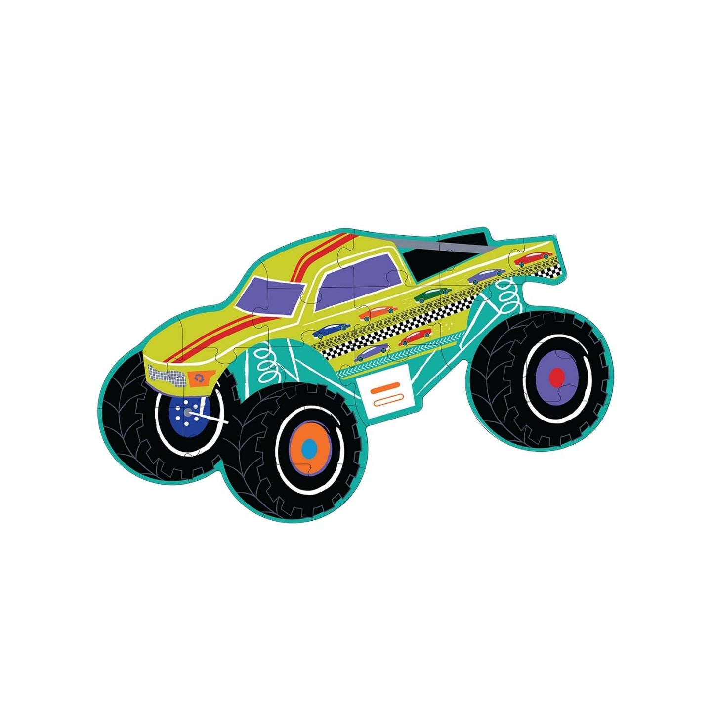 20 Piece Monster Truck Shaped Puzzle
