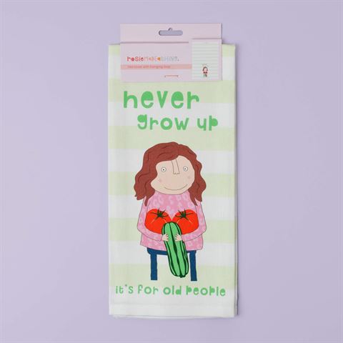Never Grow Up Tea Towel