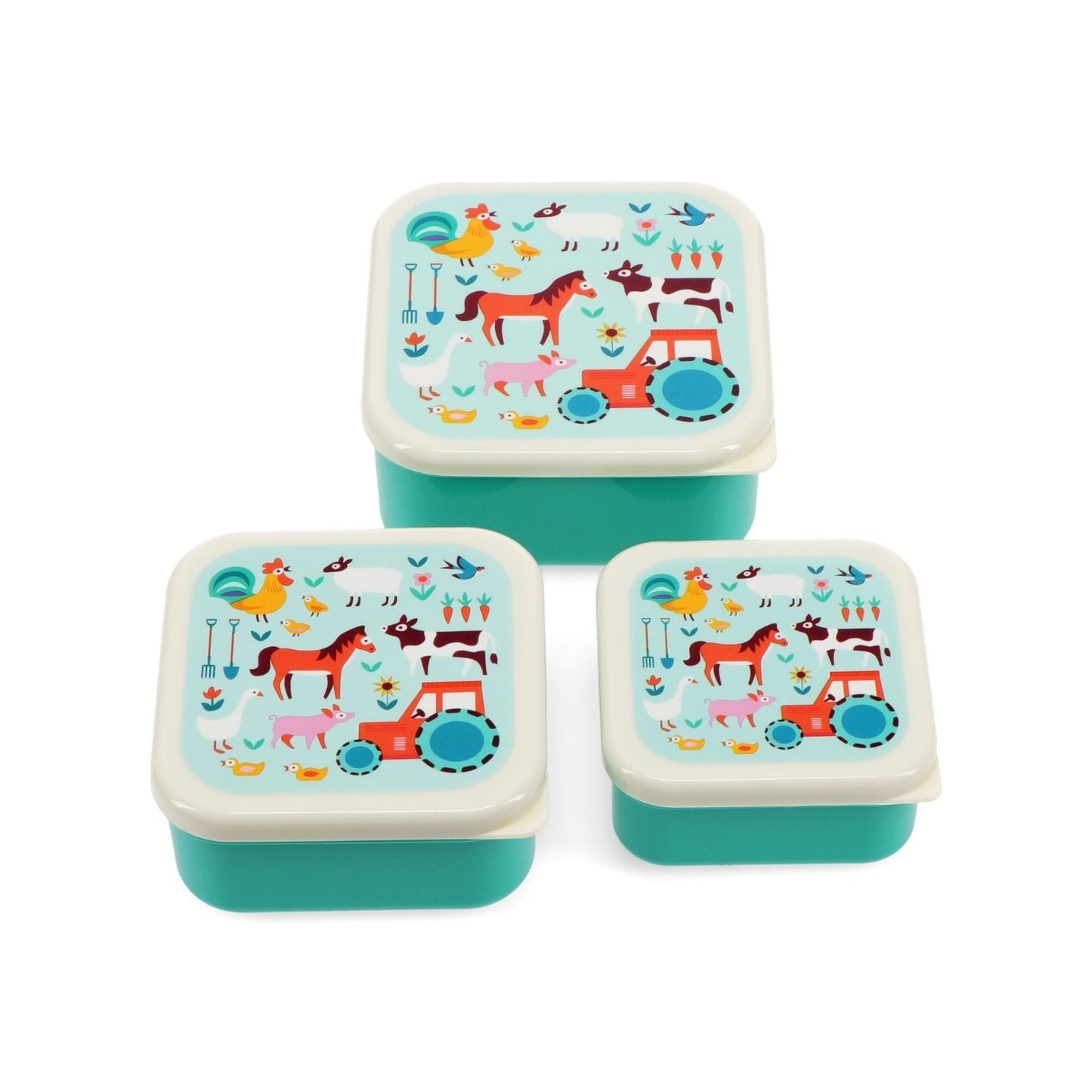 Snack Boxes (Set of 3) Farmyard