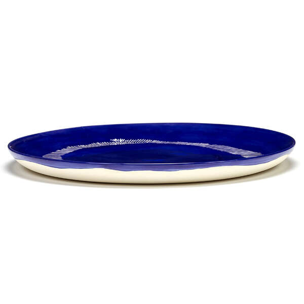 Ottolenghi Plate Blue With White Stripes - Large