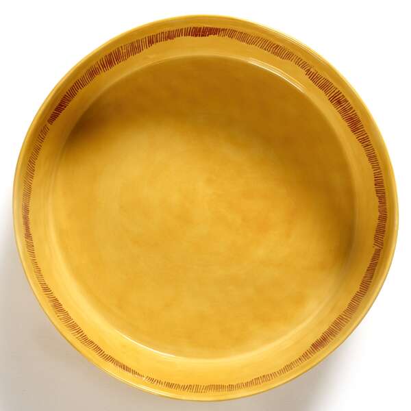 Ottolenghi Salad Bowl Yellow with Red Stripes