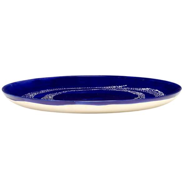 Ottolenghi Plate Lapis Lazuli Swirl - Large