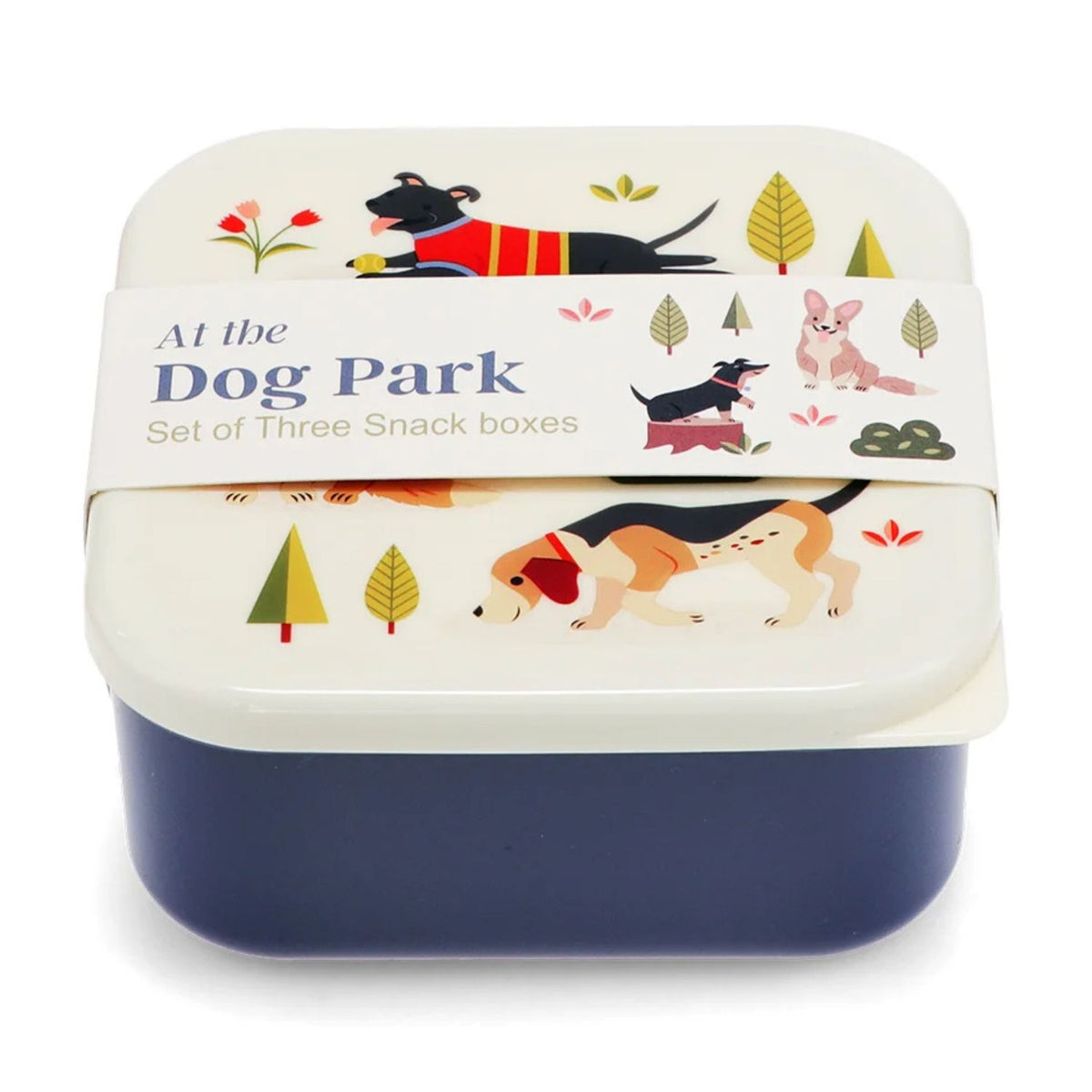 Snack Boxes (Set of 3) Dog Park