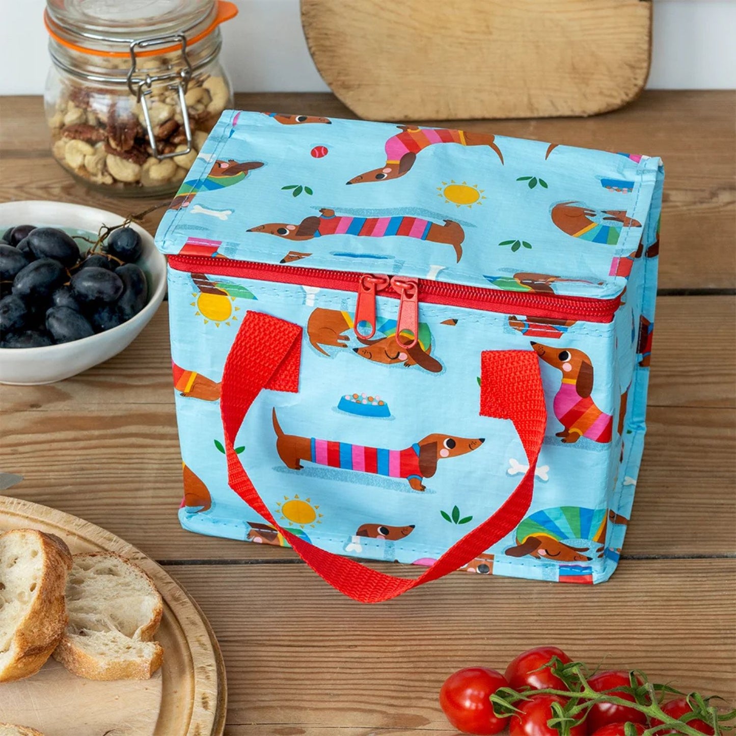 Insulated Lunch Bag - Sunny Sausage Dog