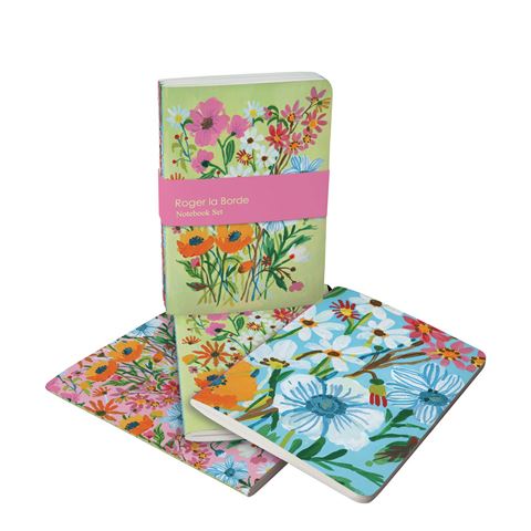 Flower Field Set of 3 A6 Notebooks