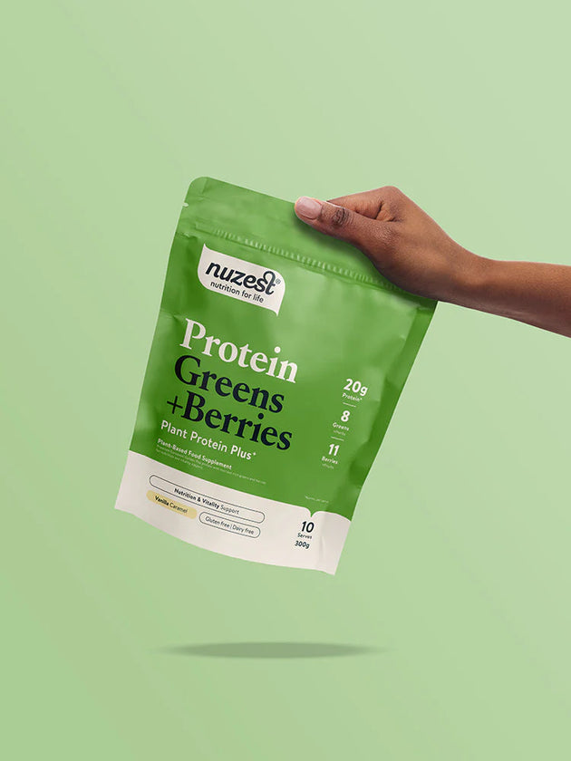 Protein Greens + Berries Vanilla Caramel