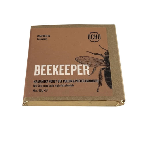 Ocho Beekeeper Craft Chocolate 70% Cacao 40G