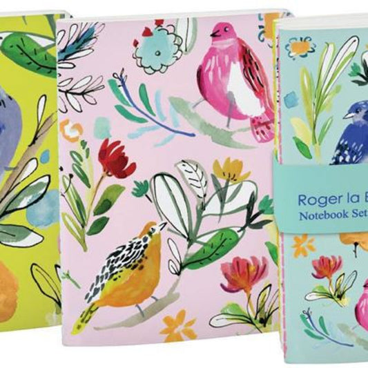 Birdlife Set of 3 A6 Notebooks