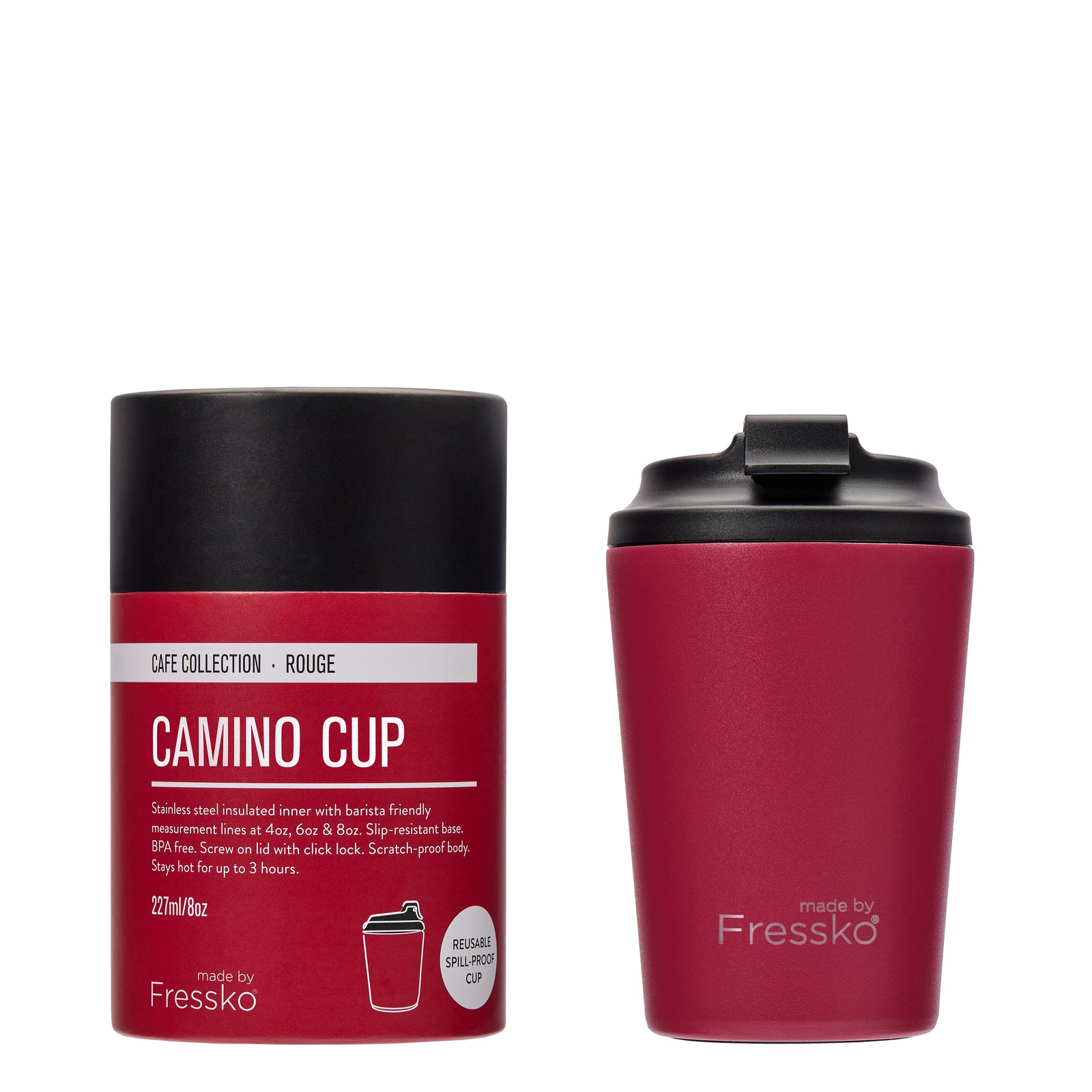 Fressko Camino  Reusable Coffee Cup Rouge