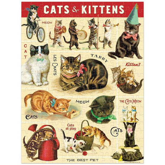 Vintage Cats 240 Piece Mini Puzzle