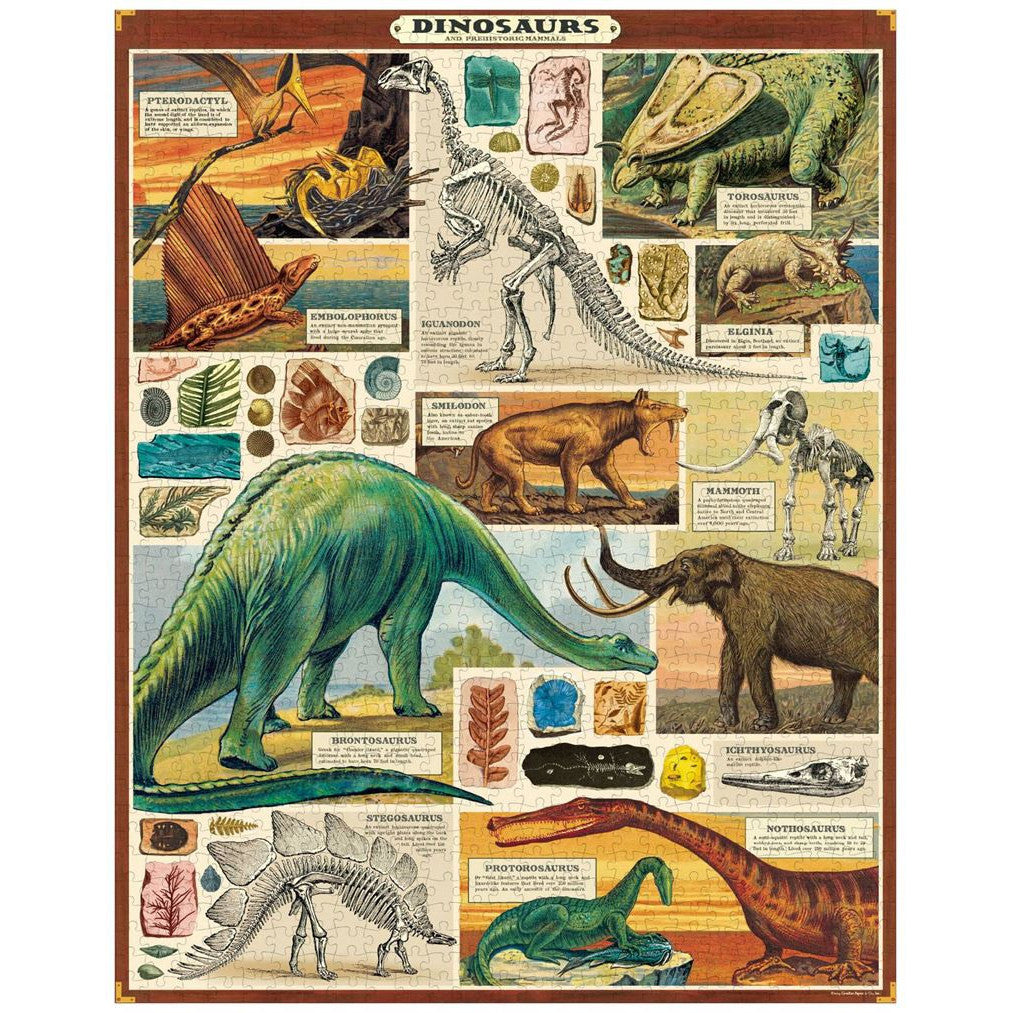 Dinosaurs 1000 Piece Vintage Jigsaw Puzzle