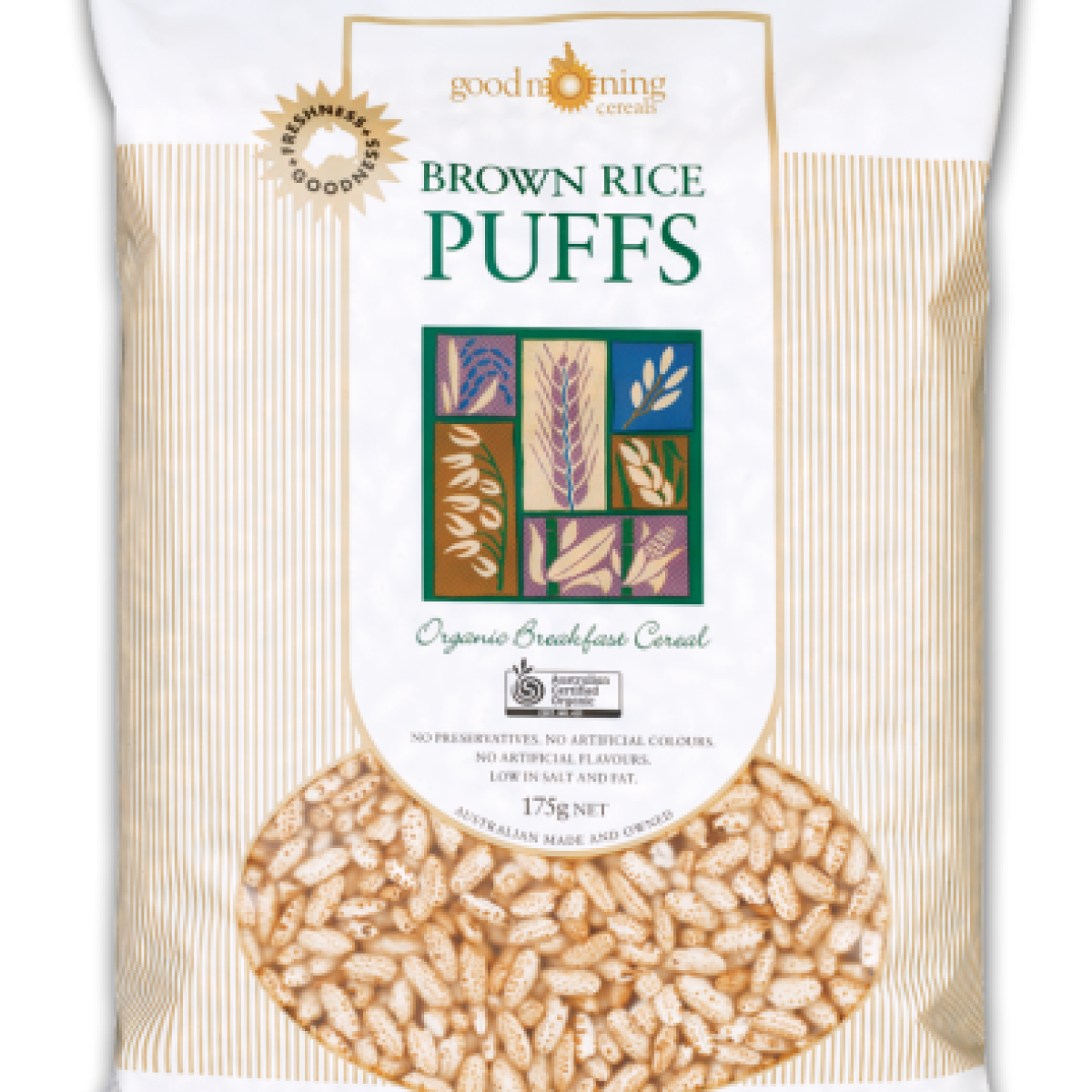 Good Morning Cereals Brown Rice Puffs 175G