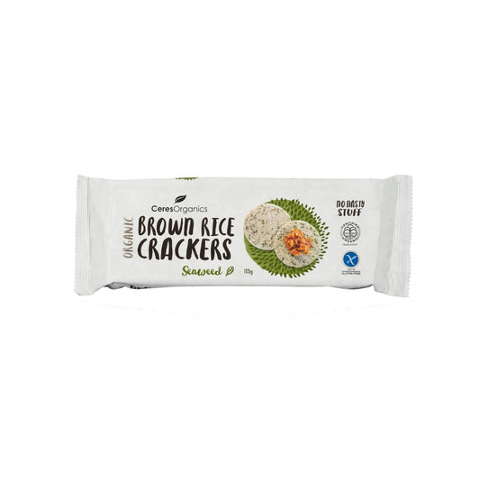 Brown Rice Crackers with Seaweed
