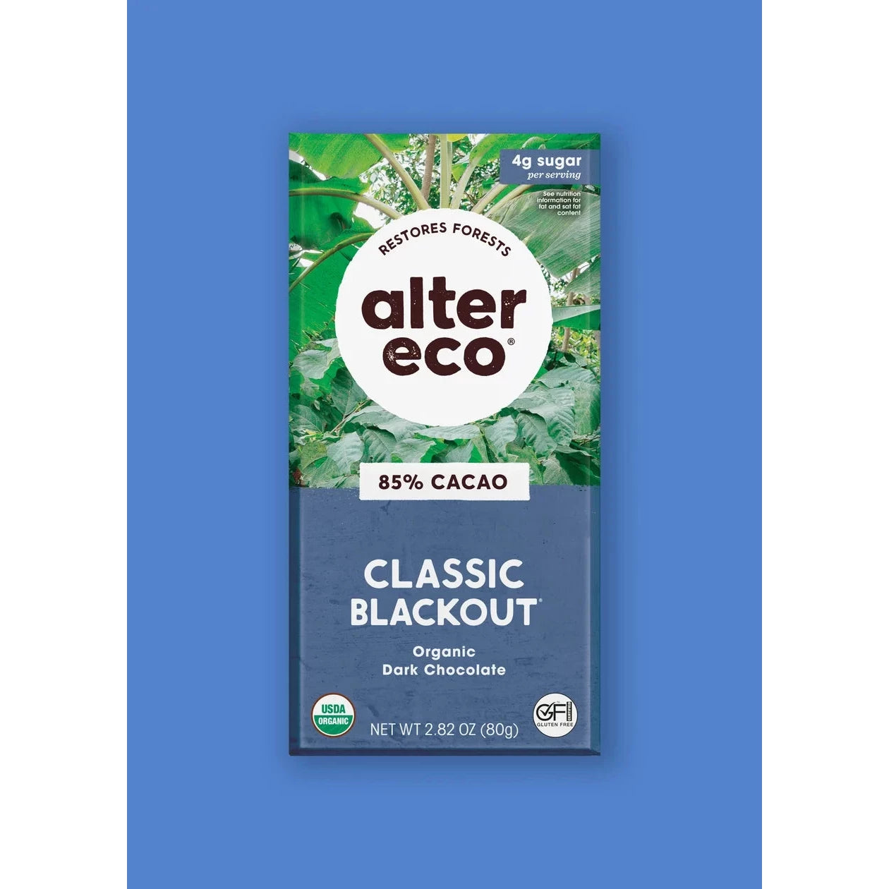 Alter Eco Chocolate Bar Classic Blackout 85%