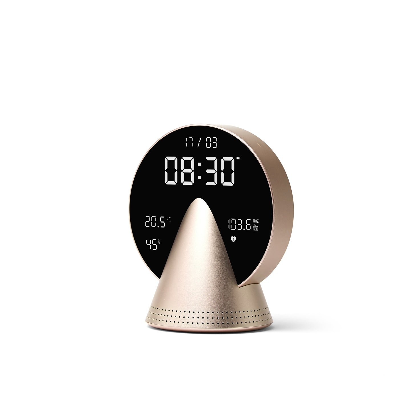 Conic Radio Alarm Golden Honey