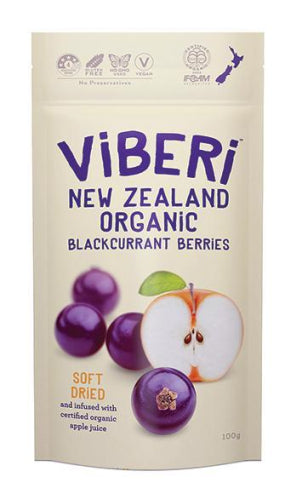 Viberi Organic Soft Dried Blackcurrant Berries