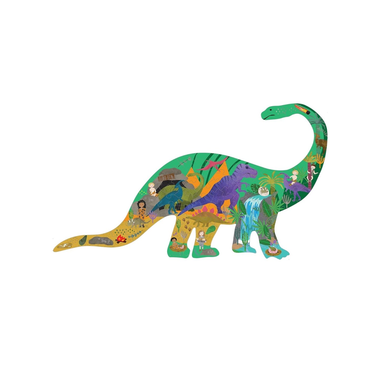 Dinosaur 80 Piece Diplodocus Shaped Puzzle