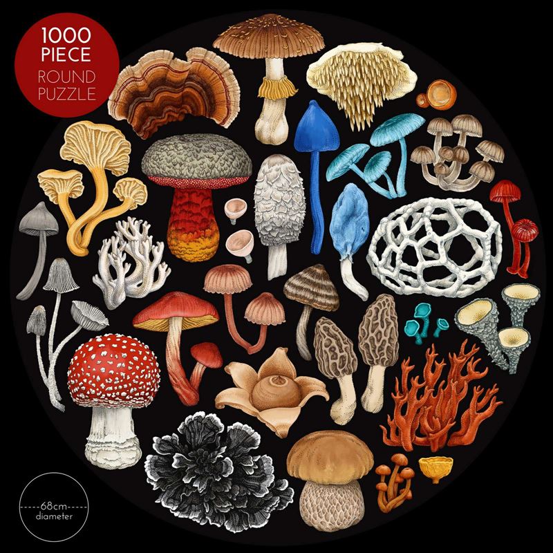 Wolfkamp & Stone Fungi 1000 Piece Round Puzzle