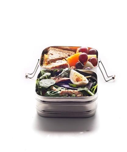 Twinlayer Square Shape Lunch Box