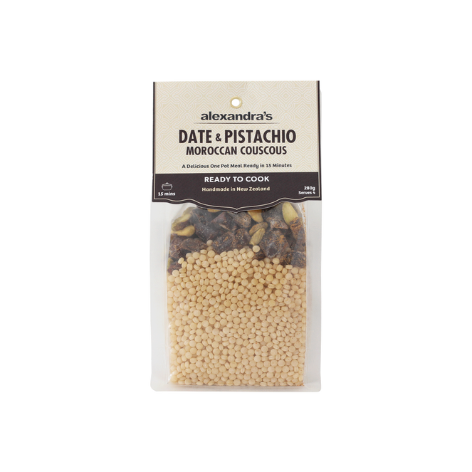 Date &#038; Pistachio Moroccan Couscous Ready To Cook Meal 280G -front.jpg