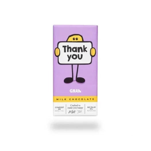 Gnaw Block Thank You Milk Chocolate