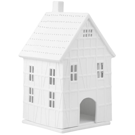 Large Illuminated Porcelain Tealight House