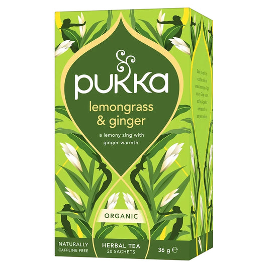 Pukka Lemongrass & Ginger Herbal Tea Sachets