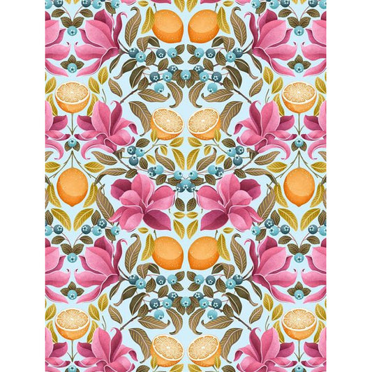 Lemons & Magnolia Tea Towel