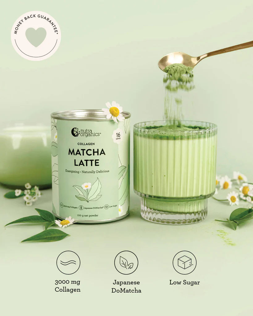 Nutra Organics Collagen  Matcha Latte 100g