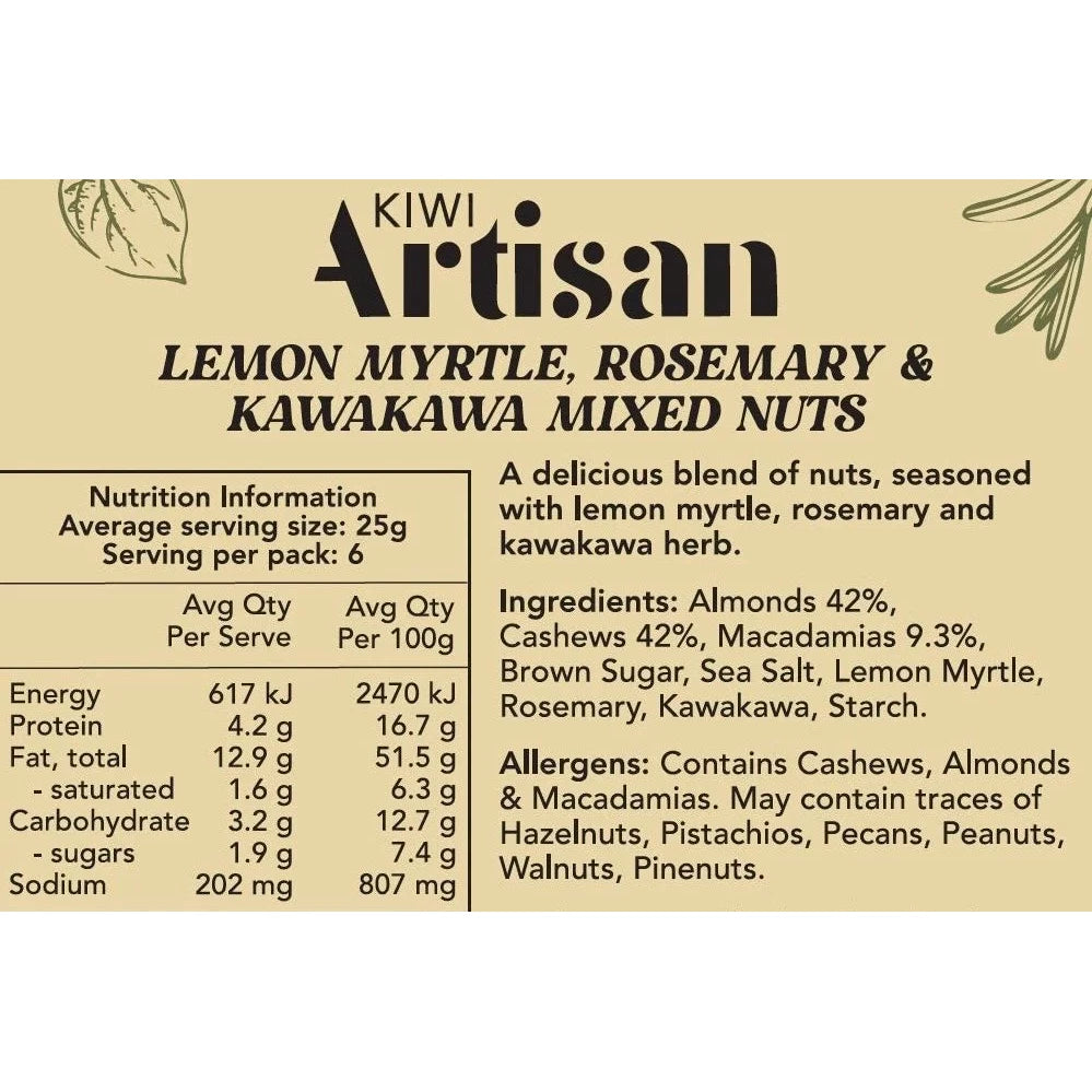 Lemon Myrtle Mixed Nuts