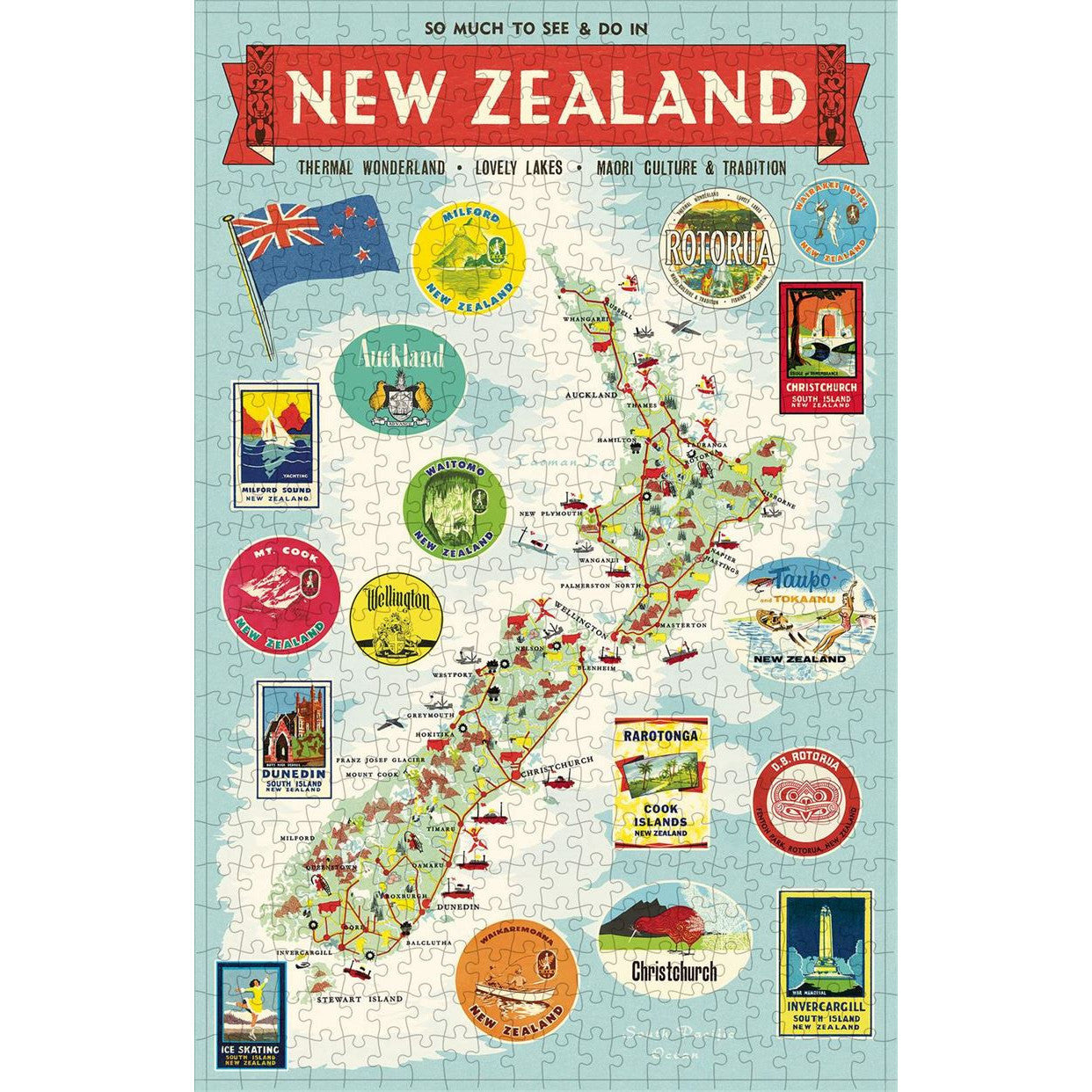 NZ Map 500 Piece Puzzle