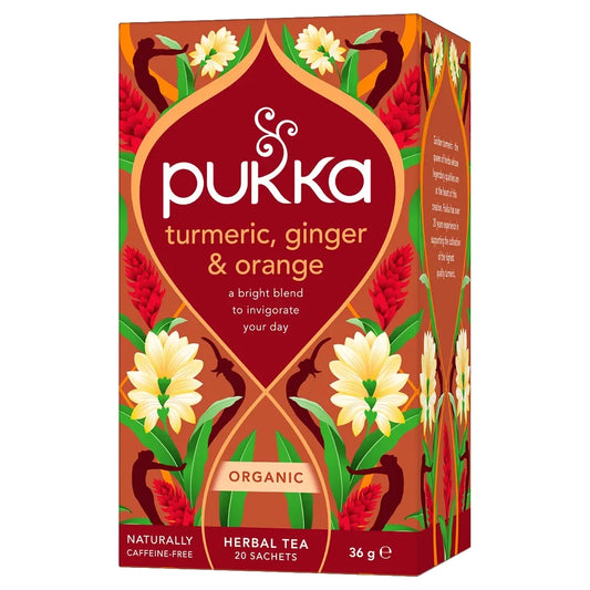 Pukka Turmeric, Ginger & Orange Herbal Tea Sachets
