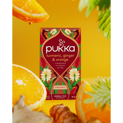 Pukka Turmeric, Ginger & Orange Herbal Tea Sachets