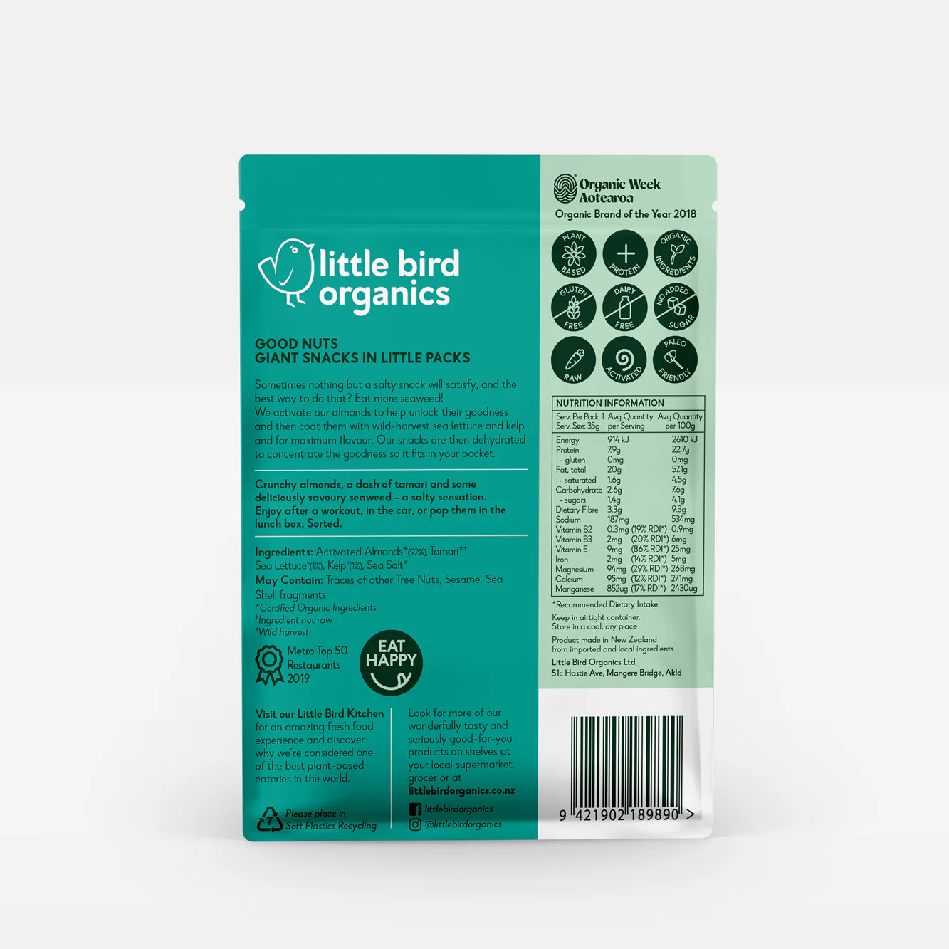Good Nuts Salty Seaweed Almonds - 120g