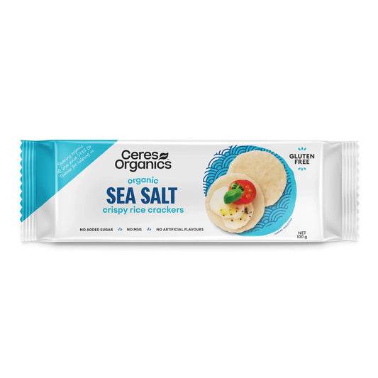 Organic Rice Crackers Sea Salt