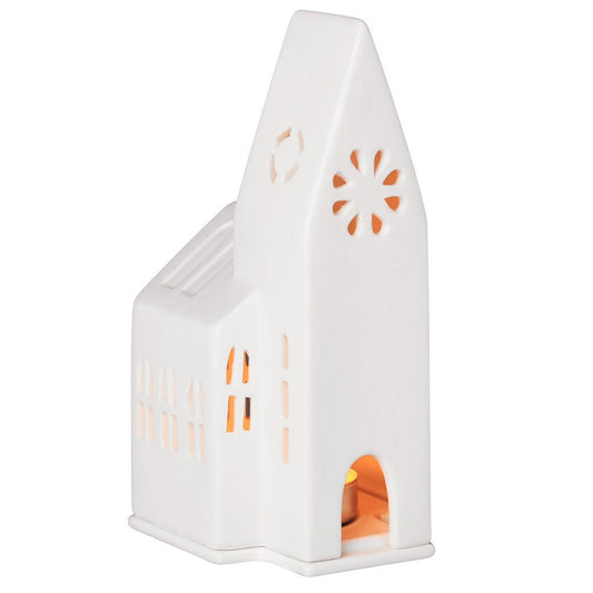 Small Church Porcelain Tealight House