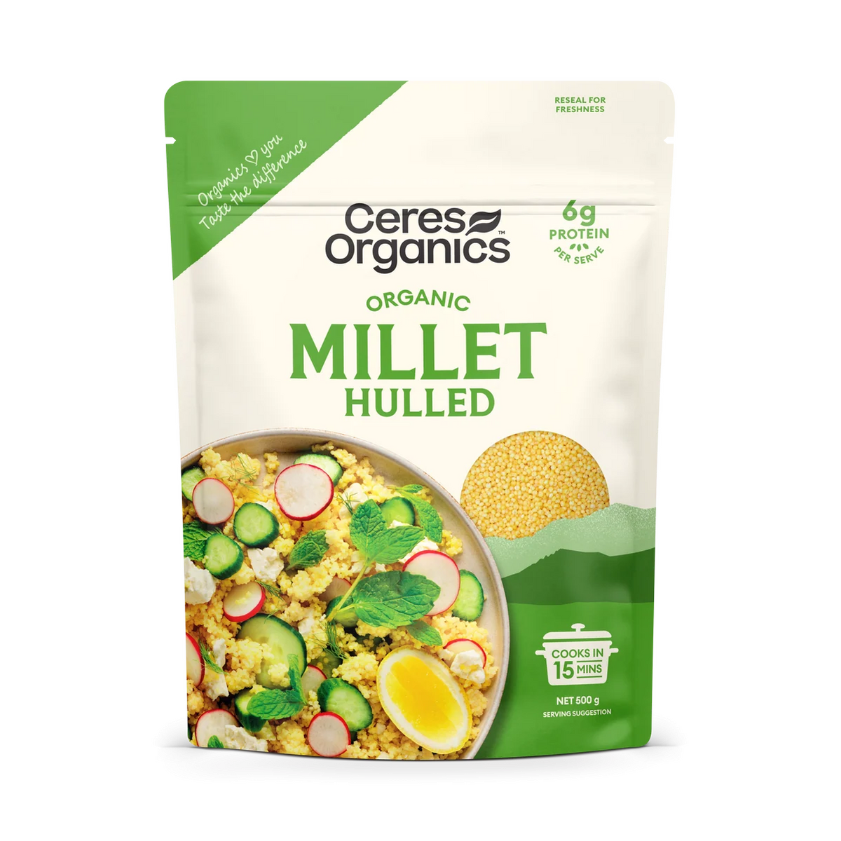 Hulled Millet Resealable Pouch 500G