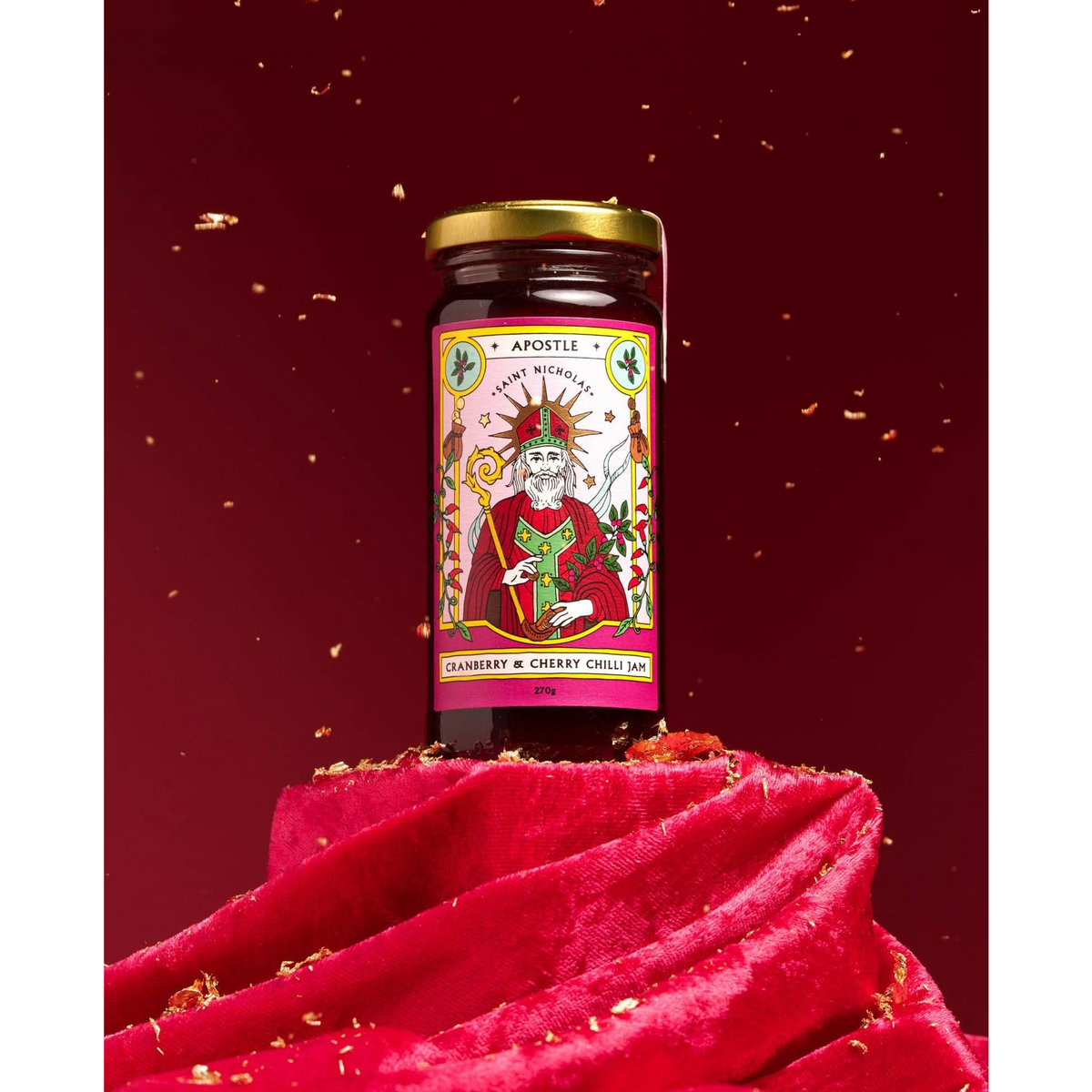 Apostle St Nicholas Cranberry Cherry & Chilli Jam