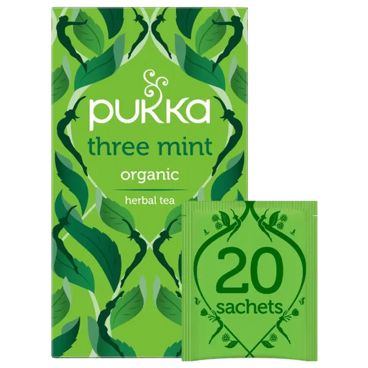 Pukka Three Mint Tea - 20 herbal Tea Sachets