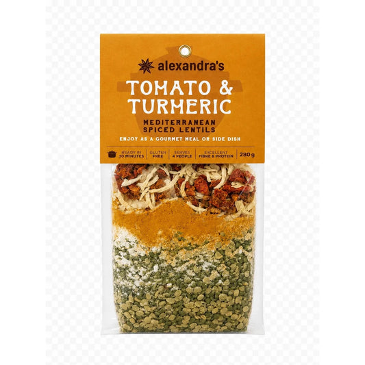 Alexandra's Tomato & Turmeric Green Lentils